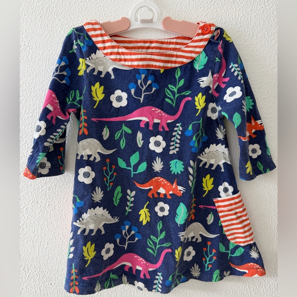 Mini Boden Dino Print Shirt 3-4y